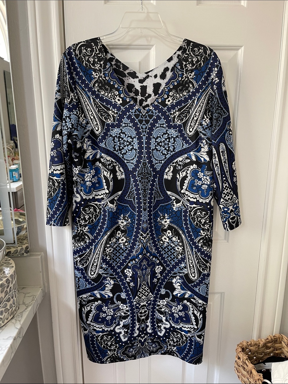 Paisley printed dress
